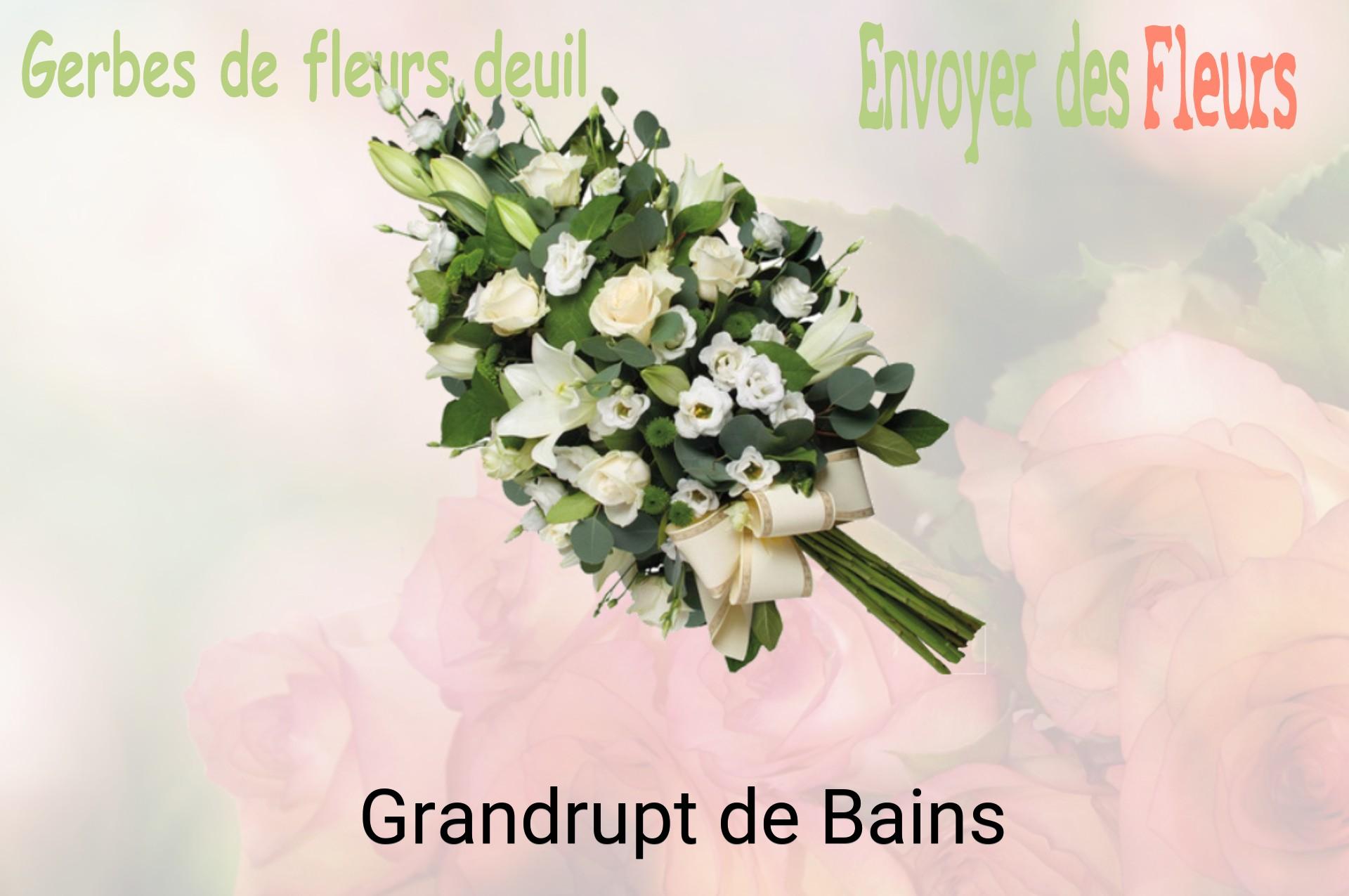 Gerbe de fleurs de deuil livrée à Grandrupt-de-Bains